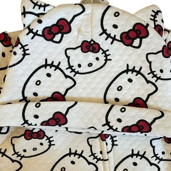Hello Kitty Sanrio Romper Baby Girls Footie Pajama & Beanie Set NWT Size 3 month - Picture 2 of 5